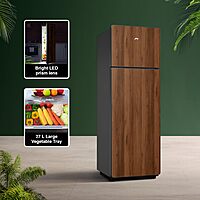 Godrej 244 L 2 Star Wood Finish, 30 Days Farm Freshness, Frost Free Inverter Double Door Refrigerator