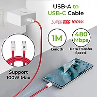UltraProlink UL1269RD-0100 - 100W C to C Supervooc Cable Volo 100
