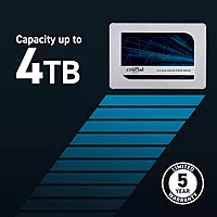 Open Box Crucial MX500 500GB SATA 6.0Gb/s 2.5-inch 7mm Internal SSD (CT500MX500SSD1)