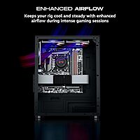 Dawg V110 M-ATX Mini Tower Case – Compact PC Cabinet | Mid Tower | Black