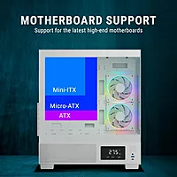 Ant Esports Crystal X3 LCD ARGB White ATX Mid-Tower Case – Tempered Glass | USB-C