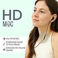 Portronics Gamma C In-Ear Magnetic Earbuds – On/Off/Volume Switch | TPE Cable | Type-C | Black