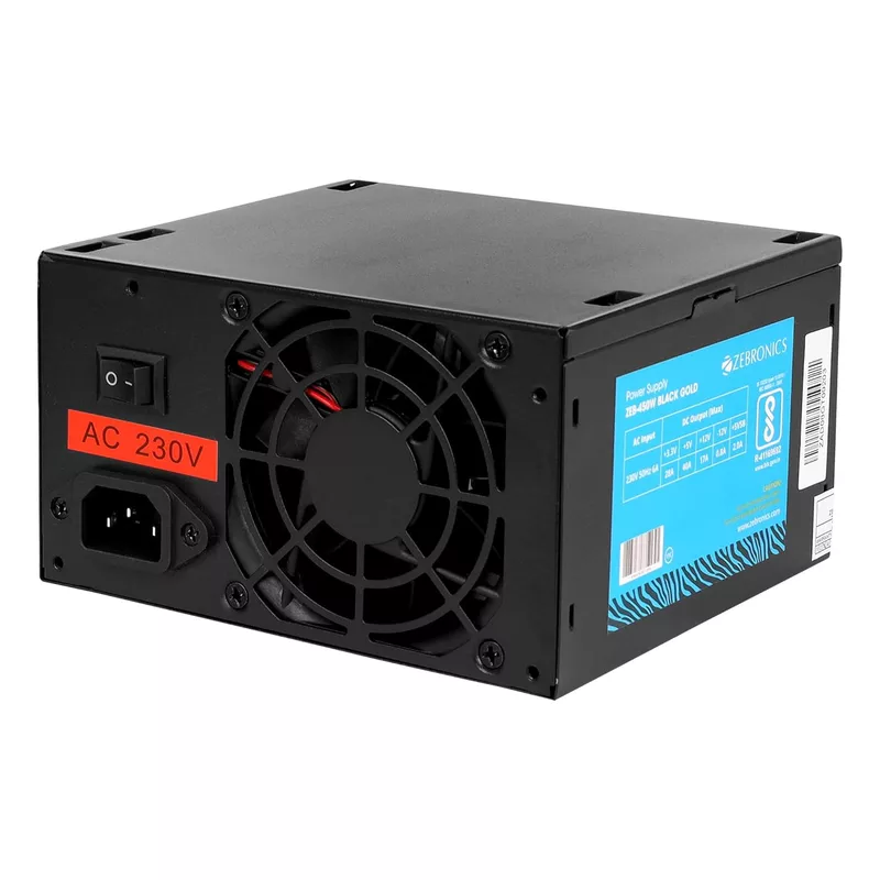 Zebronics 450W Black Gold SMPS