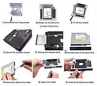 uPort BIG CADDY 12.7 mm Internal HDD Enclosure provides excellent protection, easy access, and supports multiple HDD sizes for reliable performance.