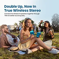 Portronics Breeze 4 – 5W Bluetooth Speaker offers hands-free calls, TWS stereo sound, compact design, long battery life, and easy connectivity.