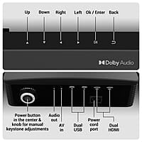 ZEBRONICS PIXAPLAY 16 Dolby Smart LED Projector, 4000 Lumens, 4K Support, 200 Inch Screen Size, USB, HDMI, AV, AUX, WIFI, 1080p Native, Supports Bluetooth, APP Support, Miracast, Airplay