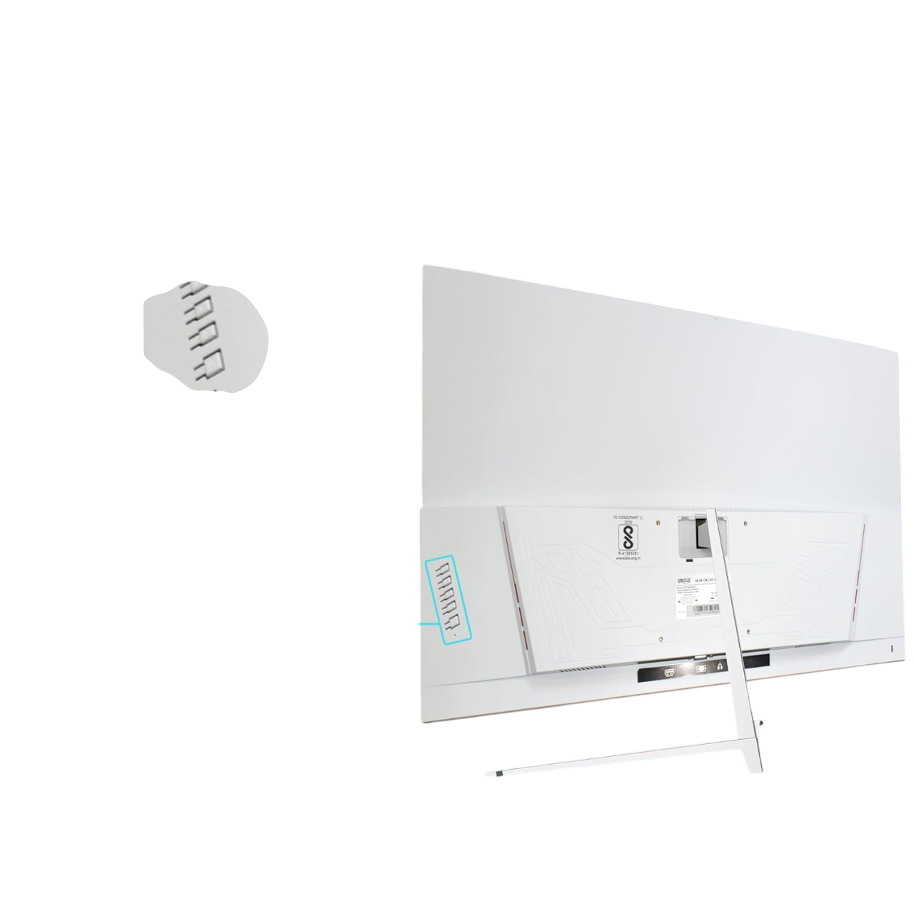 Geonix Neon 27-Inch LED Curved Monitor, 75Hz Refresh Rate,White-GXTF-WVHDF27W Geonix Neon 27-Inch LED Curved Monitor, 75Hz Refresh Rate,White-GXTF-WVHDF27W