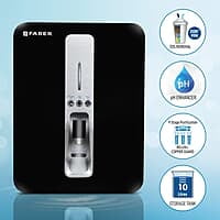 Faber Neutron Plus RO+ UV + UF + Copper Guard with pH Enhancer, 10lts, 9 Stage Purification. Suitable Upto 2500 TDS