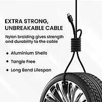 POR 2163 Konnect X C-C 1M Black 60W Type-C - Type-C Braided Cable, 1M 85444999 06 Months
