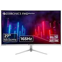 Zebronics A27FHD 27" FHD Gaming Monitor – 165Hz, featuring vibrant visuals, ultra-smooth gameplay, and adaptive sync technology for an immersive gaming experience. Perfect for gamers!