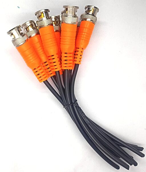 Champion BNC Pigtail Cable Bare Wire, BNC Male Connector Plug with Open End Wire for CCTV Camera