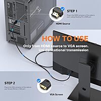 Techie HDMI to VGA Cable 1.8M (TCHV2)