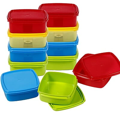 Varmora V Fresh 250 ml Set of 11 FDA Approved BPA-Free Fun Colors Fresh and Hygienic Food Storage Container