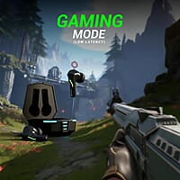 ZEBRONICS Beast in-Ear Wireless Earbuds, 24* Hours Backup, Bluetooth v5.4, Flash Connect, Gaming Mode, Touch Control, Voice Assistant Support, Splash Proof Design