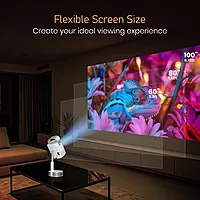 Portronics Beem 550 POR-2314 LED Projector – 6000 Lumens | Full HD 1080p | Android | White
