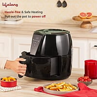 Lifelong Air Fryer 1 Year Warranty 1350W, 4.2L, Air Fryer for Home, Digital Air-Fryer with 6 Presets