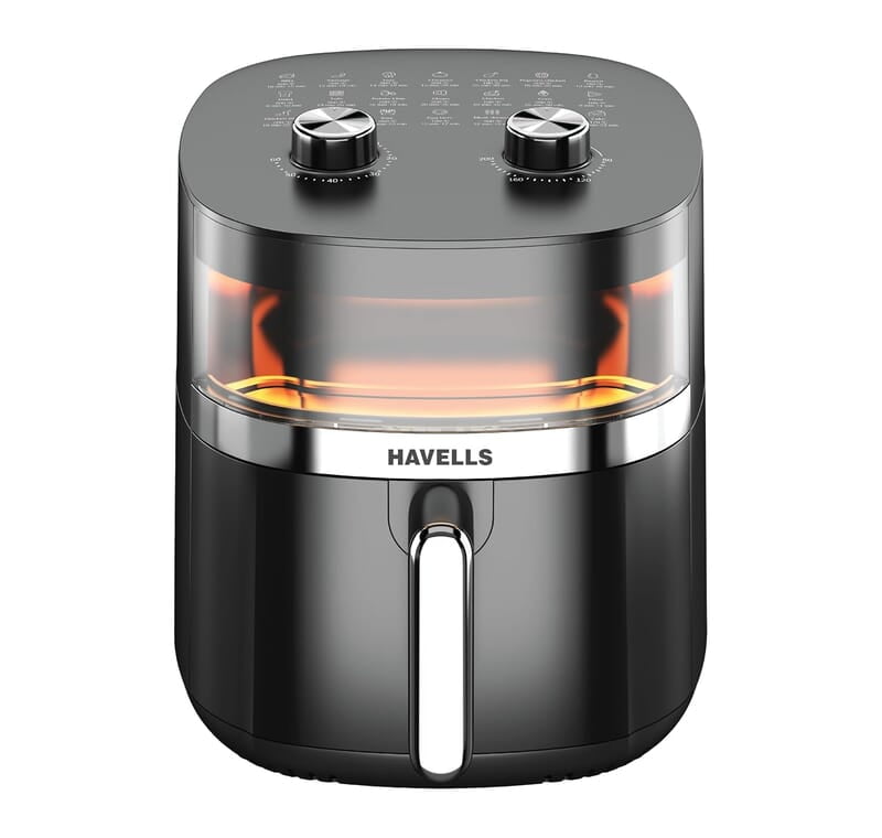 Havells Prolife Stellar Chef Air Fryer 5.5 Ltr  See Through Window