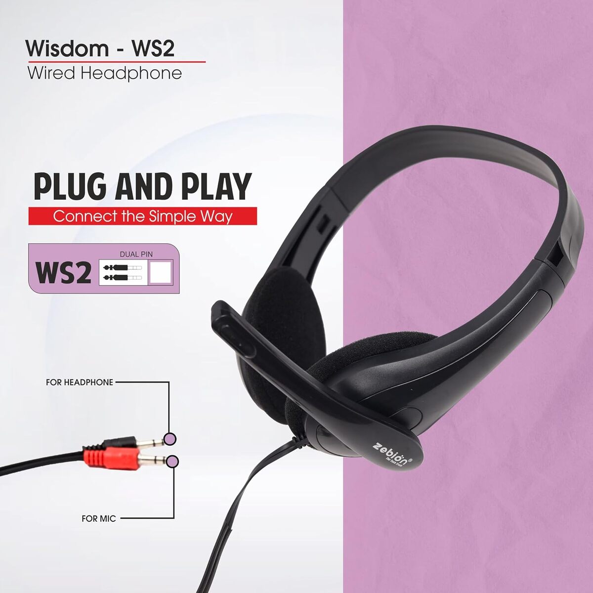 ZEBION HEADPHONE WISDOM WS2