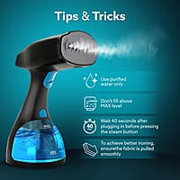 AGARO Signify Handheld Garment Steamer  1500W, 260 ML Water Tank