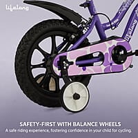 Lifelong Juniors Ride Cycle 14T with Training Wheel, Mudguard for Boys and Girls