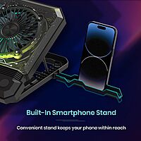 Portronics Air 5 Laptop Cooling Pad – Dual Fans, Lightweight, Portable