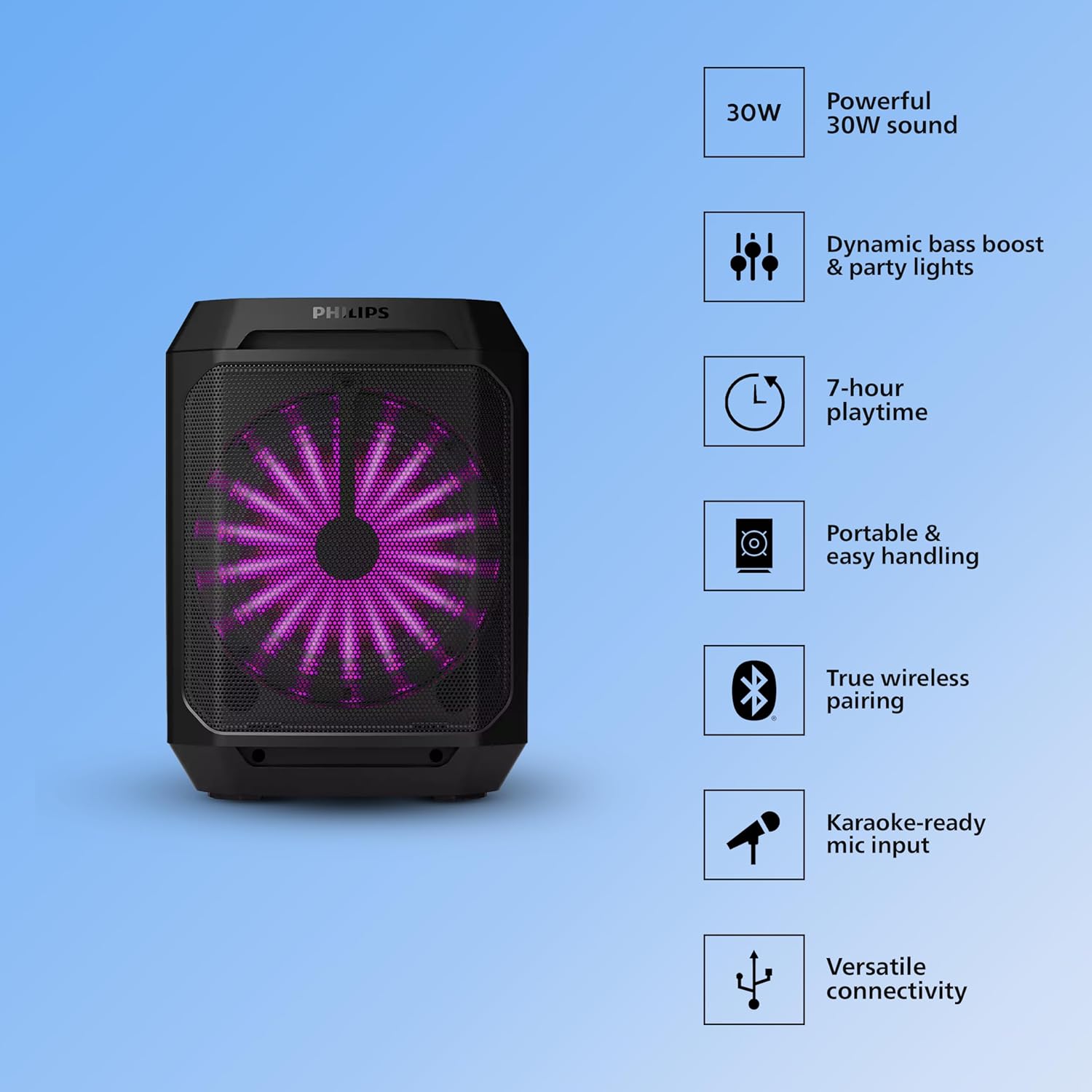 Philips TAX2208 Party Speaker Philips TAX2208 Party Speaker