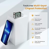 Ambrane 18W Wall charger USB Port, Quick Charge 3.0, BoostedSpeed Mobile Charger Adapter Fast Charging, Compatible with Android Mobile, Headphones, TWS, Game Console, Power Banks