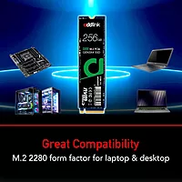 Addlink S68 256GB NVMe M.2 SSD – PCIe Gen3 | Up to 2000MB/s | 5-Year Warranty