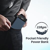 Portronics Luxcell B 10000mAh Power Bank POR-2088 – 22.5W Fast Charging | Blue