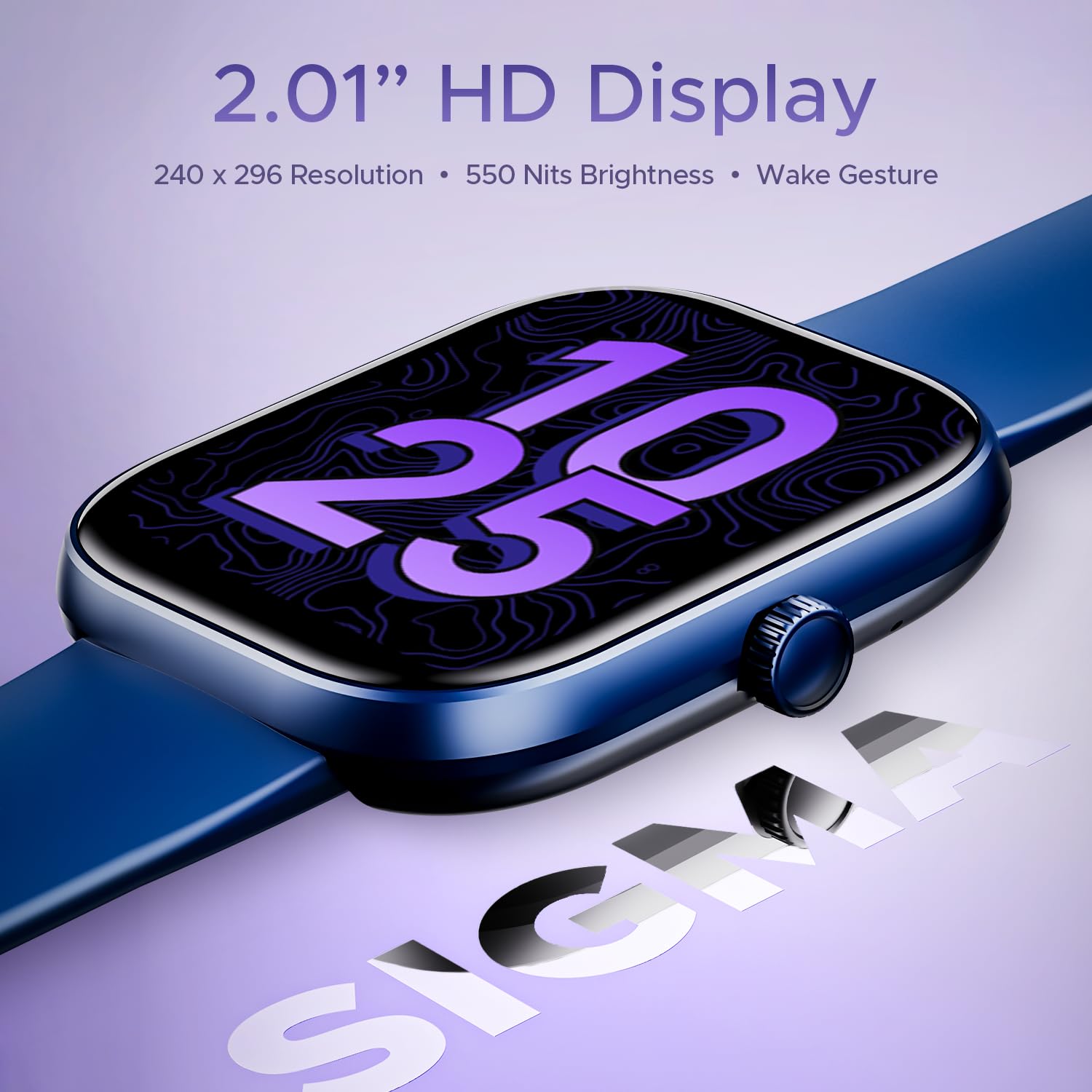 boAt Wave Sigma SmartWatch (Cool Blue)