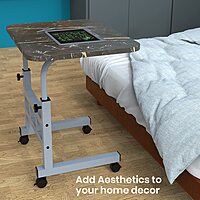 Portronics Buddy D – Laptop Table (Black, Wooden) combines style and functionality, offering comfort and durability for your workspace needs.