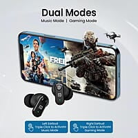 Portronics Harmonics Twins S16 in Ear Wireless TWS Earbuds with 24 Hrs Playtime Bluetooth 5.3v