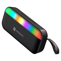 Portronics Plugs 3 Bluetooth Speaker – 15W | BT 5.3 | MIC | RGB | USB & SD | Black | 1 Year Warranty