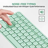 Portronics Ki-Pad 3 Blue USB Keyboard – Full Size offers a comfortable typing experience with its sleek design, responsive keys, and reliable connectivity, perfect for home or office use.