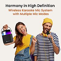 Portronics POR 2036 Dash 4 Speaker – 50W Bluetooth 5.3 | Karaoke Mic | RGB | Black