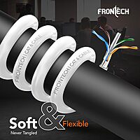 Frontech NC-0002 CAT6 Ethernet Cable – 100m Durable Cable for High-Speed Networking