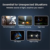 Portronics Eco Glow LED Torch – USB, Orange. Compact and lightweight, this rechargeable torch features bright LED light, durable design, and convenient USB charging for on-the-go illumination.