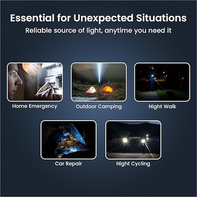 Portronics Eco Glow LED Torch Light with USB Rechargeable Battery, Dual-Brightness Levels, SOS Emergency Light Mode, Long Distance Flashlight, for Home, Outdoor, Camping, Travel (Orange) Portronics Eco Glow LED Torch Light with USB Rechargeable Battery, Dual-Brightness Levels, SOS Emergency Light Mode, Long Distance Flashlight, for Home, Outdoor, Camping, Travel (Orange)