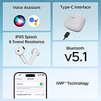 boAt Airdopes Atom 81 Pro Truly Wireless in Ear Ear Buds W/100Hrs of Playtime, 4 Mics with Enx, Beast Mode with 50Ms Low Latency, 13Mm Drivers, Iwp Tech, ASAP Charge