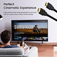 Ambrane AHDMS30G HDMI Cable (Black)