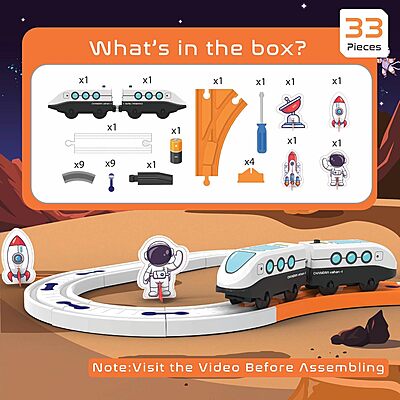 Space Train Set - 28 Pcs