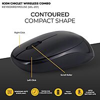 Lapcare WL‑201 Icon Chiclet wireless keyboard: slim chiclet keys, low-profile design, plug‑and‑play USB nano receiver & long battery life.