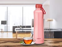 Milton New Tiara 600 Thermosteel 24 Hours Hot & Cold Water Bottle, 490 ml