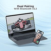 boAt Rockerz 460 Wireless Over Ear Headphones w/Up to 30hrs Playtime, 40mm Drivers, BEAST™ Mode, ENx™, Dual Pairing, BT v5.2, Instant Voice Assistant, Adaptive Fit