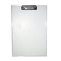 Transparent Exam Board with Side Rulers & Clip (Pack of 1 Pc),