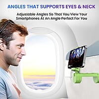 Portronics Mobot Clip Mobile Holder with 360° Adjustable Angles, Light Weight, Pocket Friendly, Mobile Stand for Table