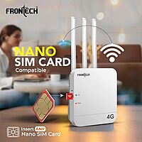 Frontech NC-0035 4G WiFi router offers fast, reliable internet via SIM card—perfect for home, travel, or remote work setups.