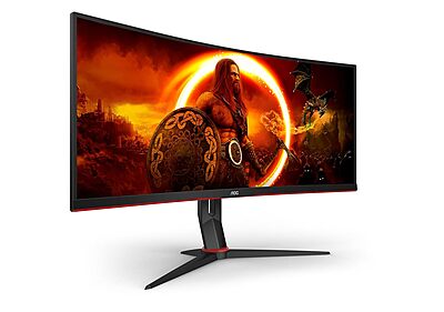 AOC, 34-Inch, Ultrawide Curved Monitor, 180Hz Refresh Rate, CU34G2XP AOC, 34-Inch, Ultrawide Curved Monitor, 180Hz Refresh Rate, CU34G2XP