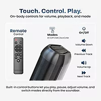 EVM BTS-109 EnAura 100W Soundbar Speaker - Black