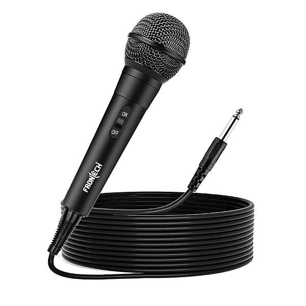 Frontech HF-0014 microphone delivers clear voice capture with noise reduction, ideal for streaming, calls, and online meetings.